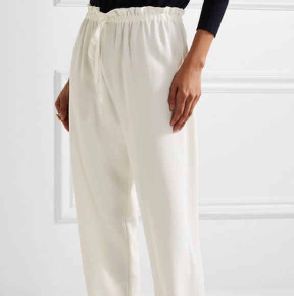 The Row Pants - THE ROW Wide-leg silk blend trousers